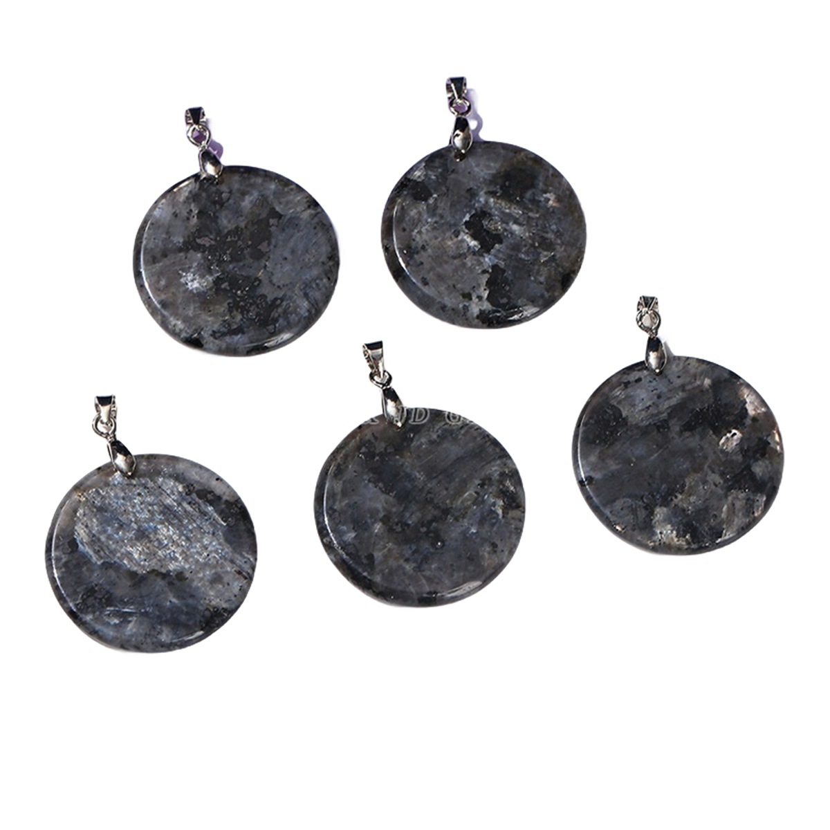 Gemstone Disc Dangle Earrings for Women Healing Chakra Crystal Lucky Circle Donut Coin SE1453S