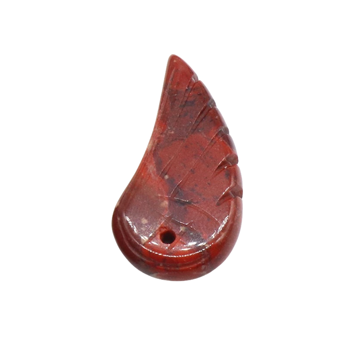 Handmade Craved Gemstone Wing Pendant SP0677-16X30MM 