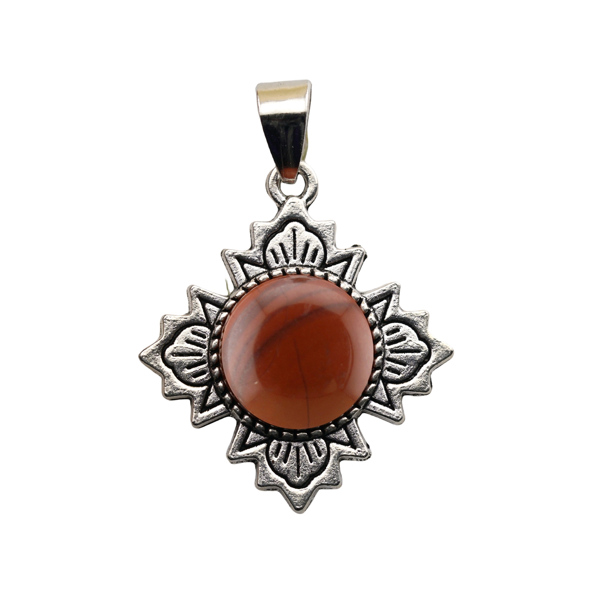 Silver  Four Leaf Clover Gemstone Pendant for Jewelry Making Necklace Earrings 12MM Stone & Crystal Cabs 