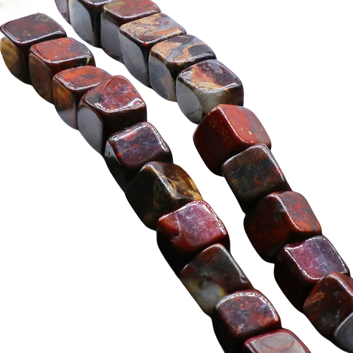 10X10MM Loose Natural Gemstone Cube Beads for Making Jewelry (Approx 38PCS/Strand)