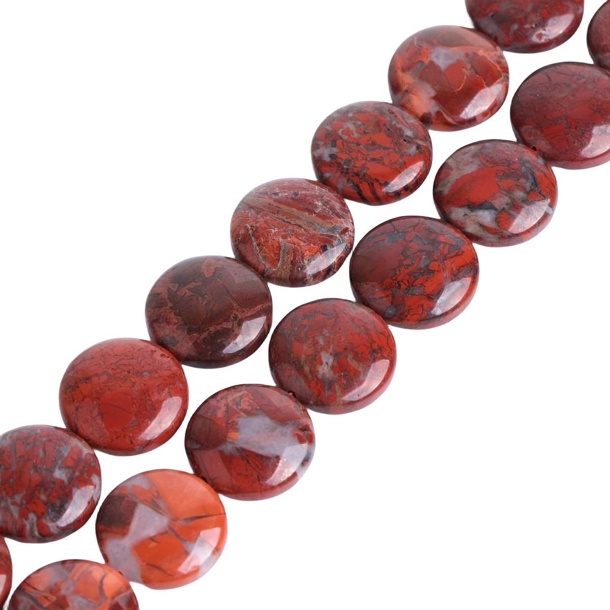 D20X6MM Gemstone Coin Beads for Making Jewelry Natural Stone & Crystal Donut