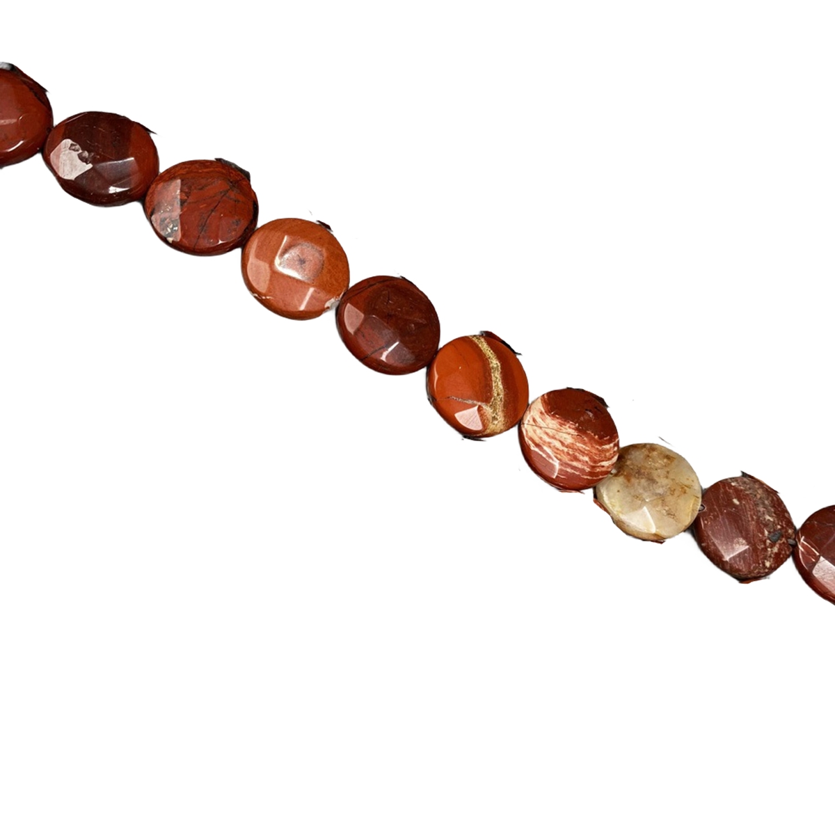 D16X6MM Faceted Round Coin Gemstone Beads for Making Jewelry Natural Stone & Crystal Donut