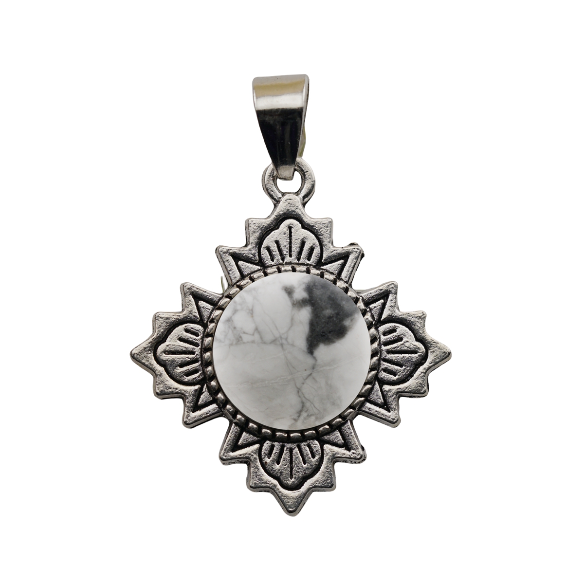 Silver  Four Leaf Clover Gemstone Pendant for Jewelry Making Necklace Earrings 12MM Stone & Crystal Cabs 