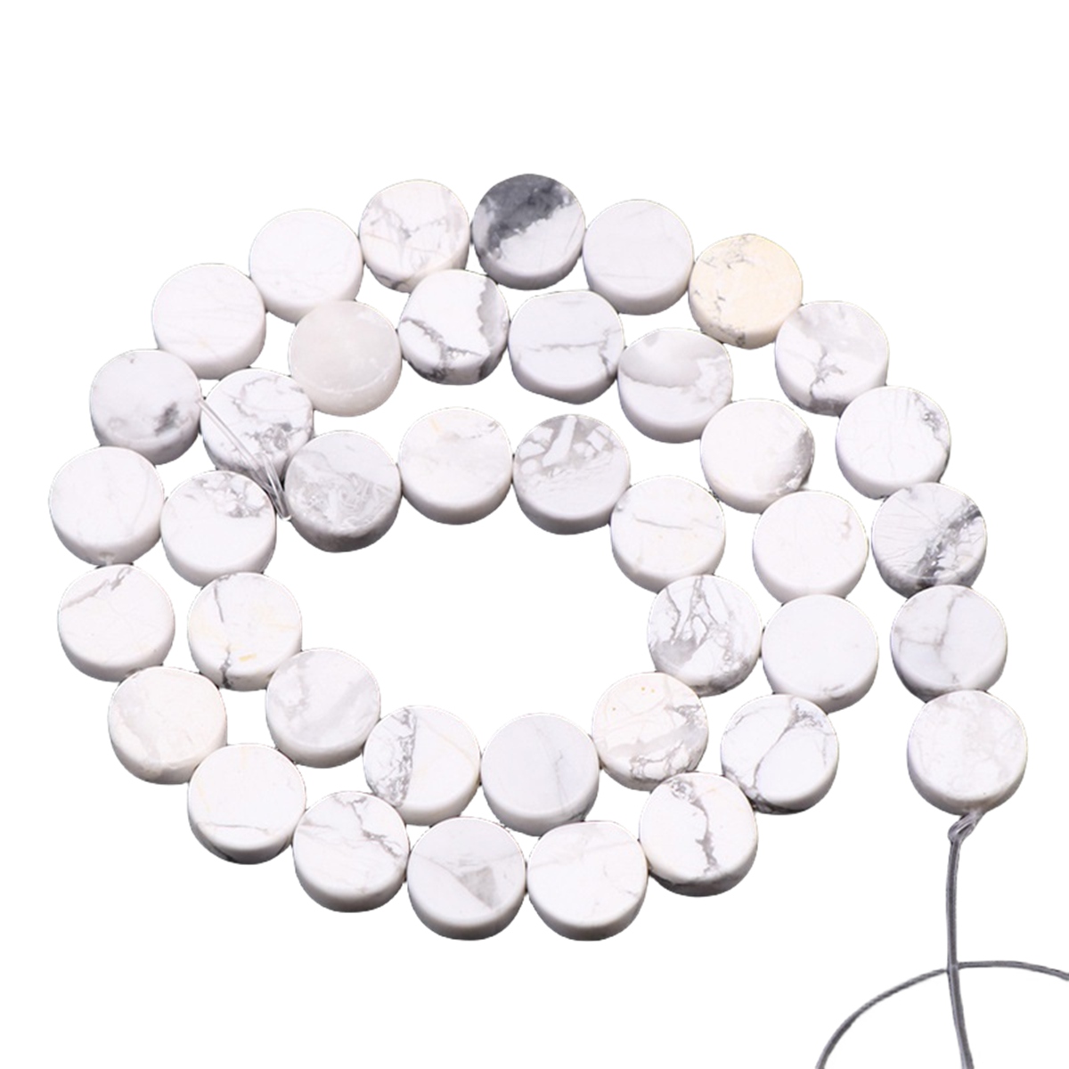 D10X5MM Flat Disc Gemstone Beads for Making Jewelry  Dount & Coin Stone & Crystal