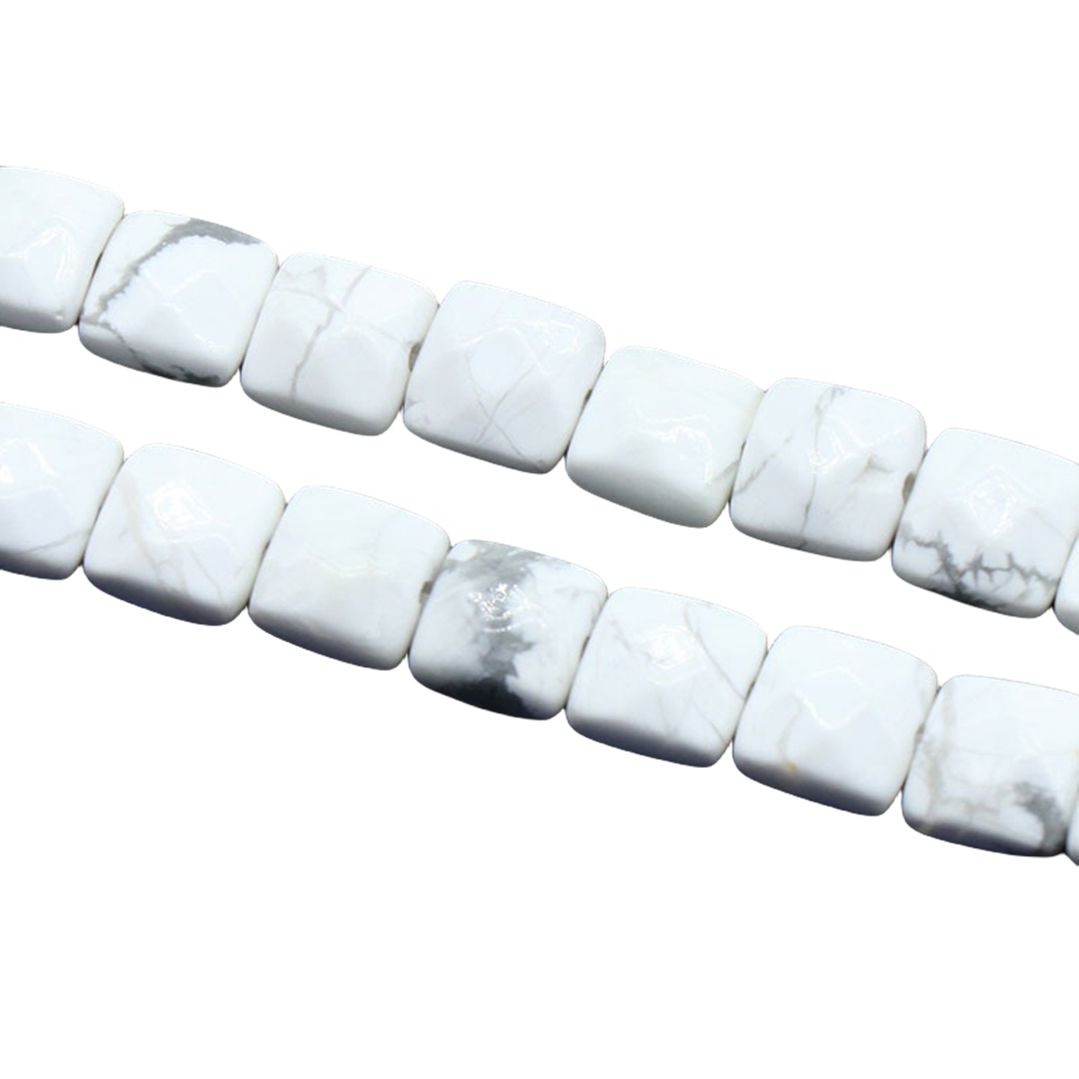 D8x8X5MM Faceted Square lice Gemstone Beads for Making Jewelry Natural Stone & Crystal Donut (Approx 50Pcs)