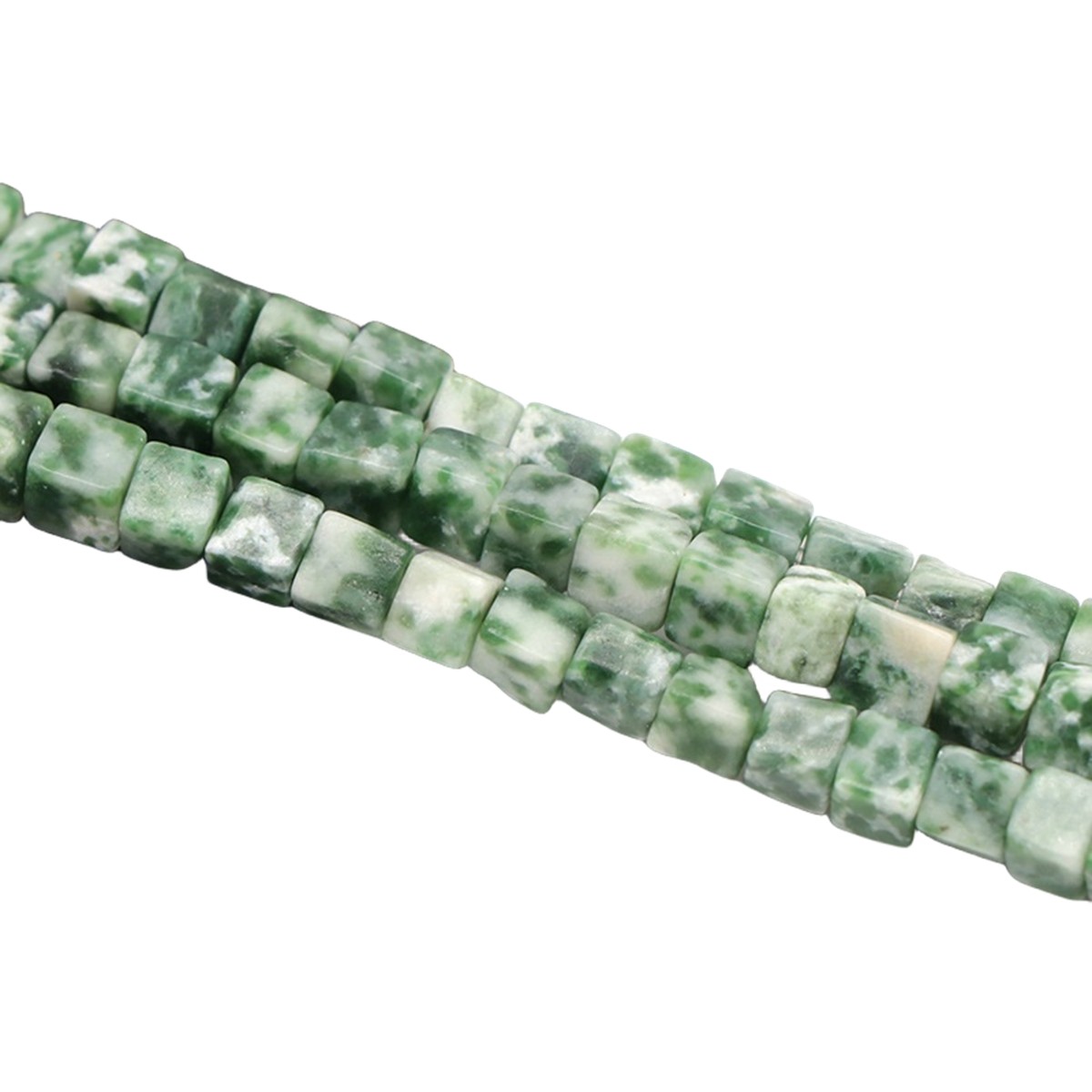 4MM Loose Natural Gemstone Cube Beads for Making Jewelry  (Approx 88PCS/Strand)