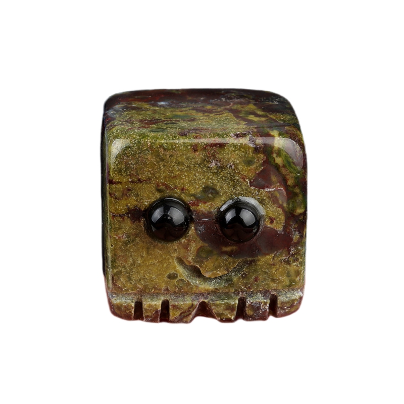 Healing Crystal 20MM Gemstones Polished Cube Square block Spirit Reiki meditation Wicca Power Balancing  Handmade Craved  "I'm here for you“ Ornaments