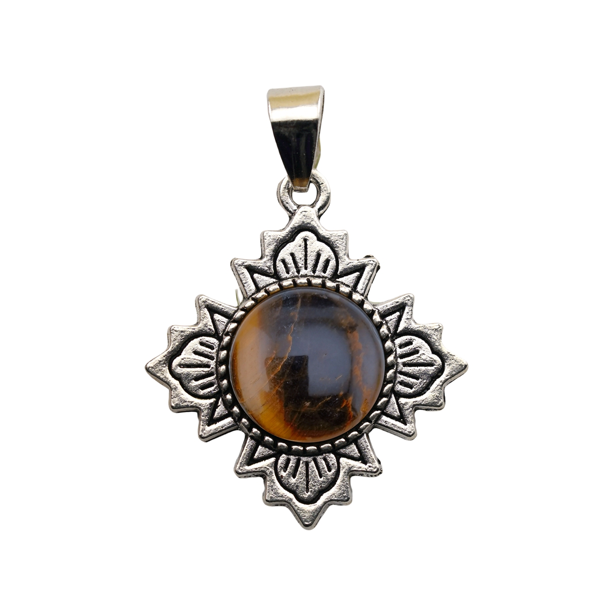 Silver  Four Leaf Clover Gemstone Pendant for Jewelry Making Necklace Earrings 12MM Stone & Crystal Cabs 