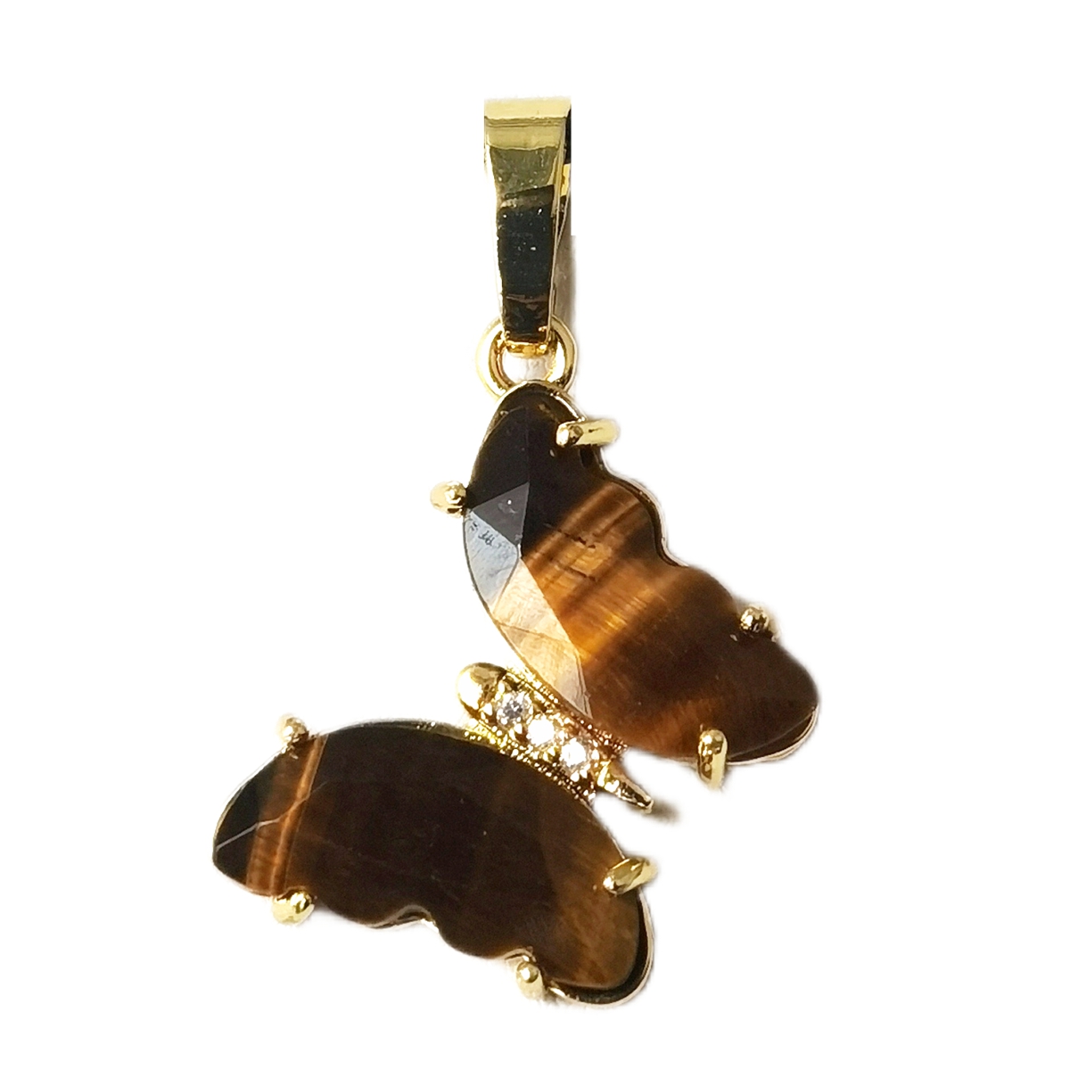 Natural Gemstone Butterfly Pendant for Making Jewelry necklace