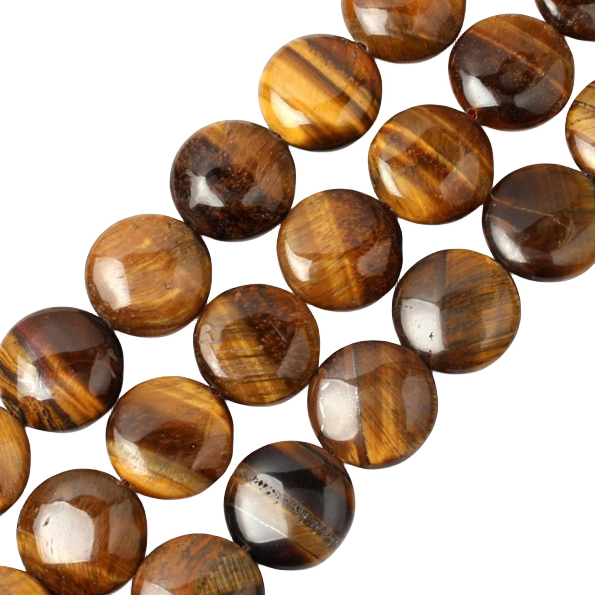 D20X6MM Gemstone Coin Beads for Making Jewelry Natural Stone & Crystal Donut