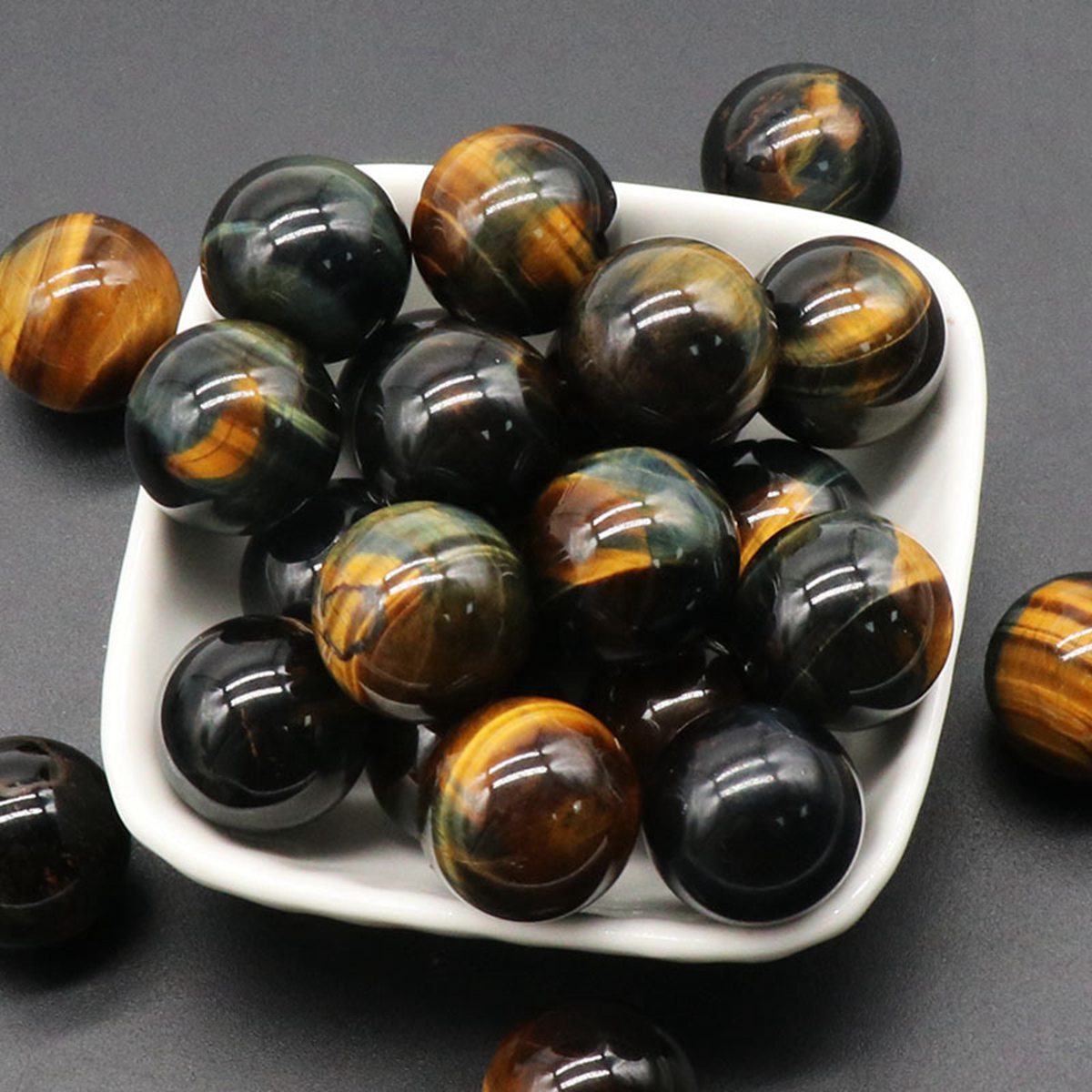 20mm Natural Gemstone Polished Sphere Healing Crystal Rocks Ball Mineral Collection Decoration Kit