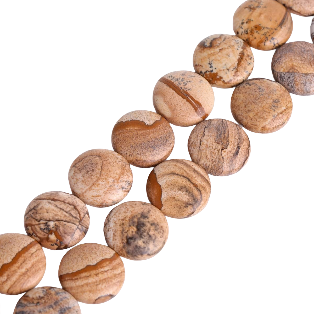 D20X6MM Gemstone Coin Beads for Making Jewelry Natural Stone & Crystal Donut