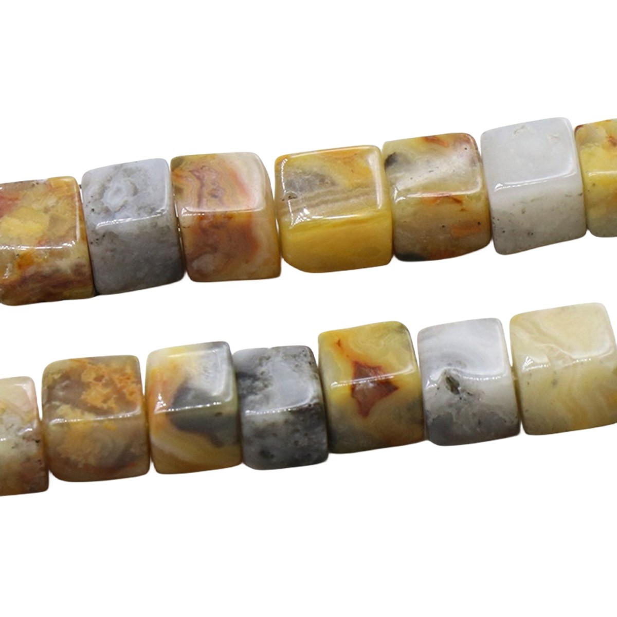 4MM Loose Natural Gemstone Cube Beads for Making Jewelry  (Approx 88PCS/Strand)