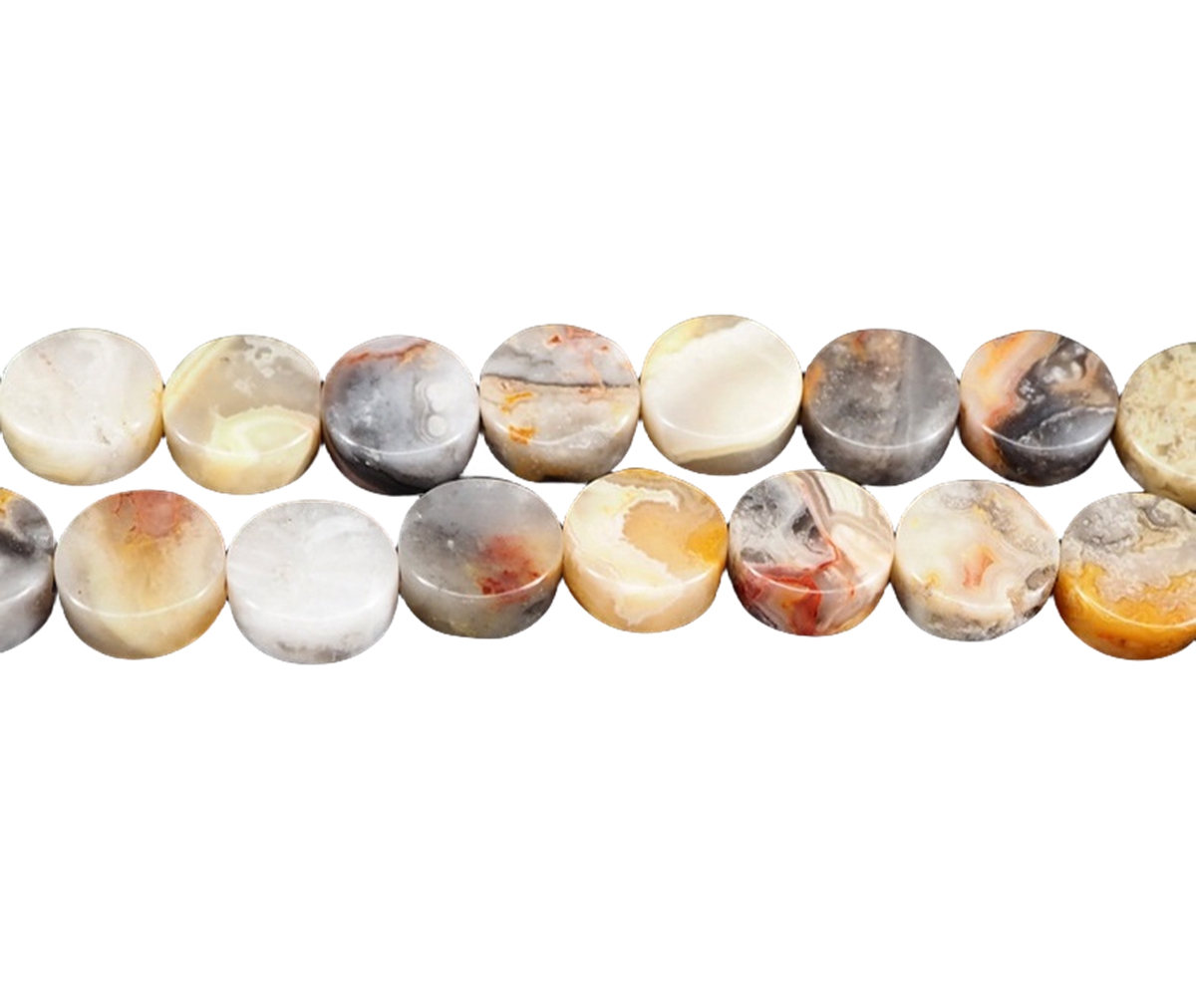 D10X5MM Flat Disc Gemstone Beads for Making Jewelry  Dount & Coin Stone & Crystal