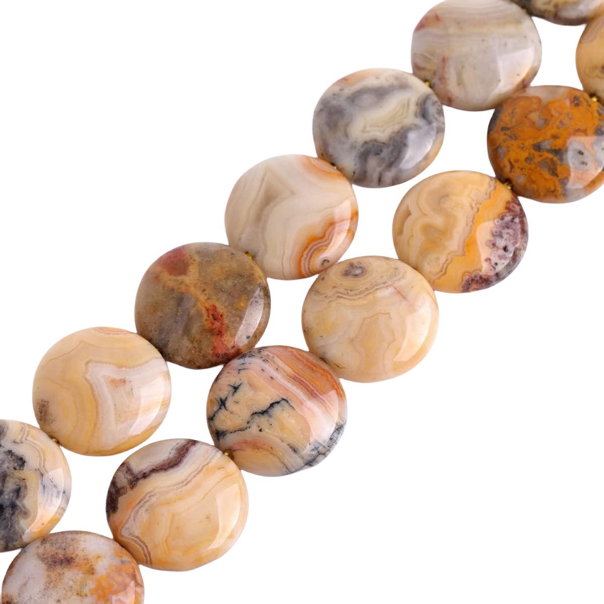 D20X6MM Gemstone Coin Beads for Making Jewelry Natural Stone & Crystal Donut