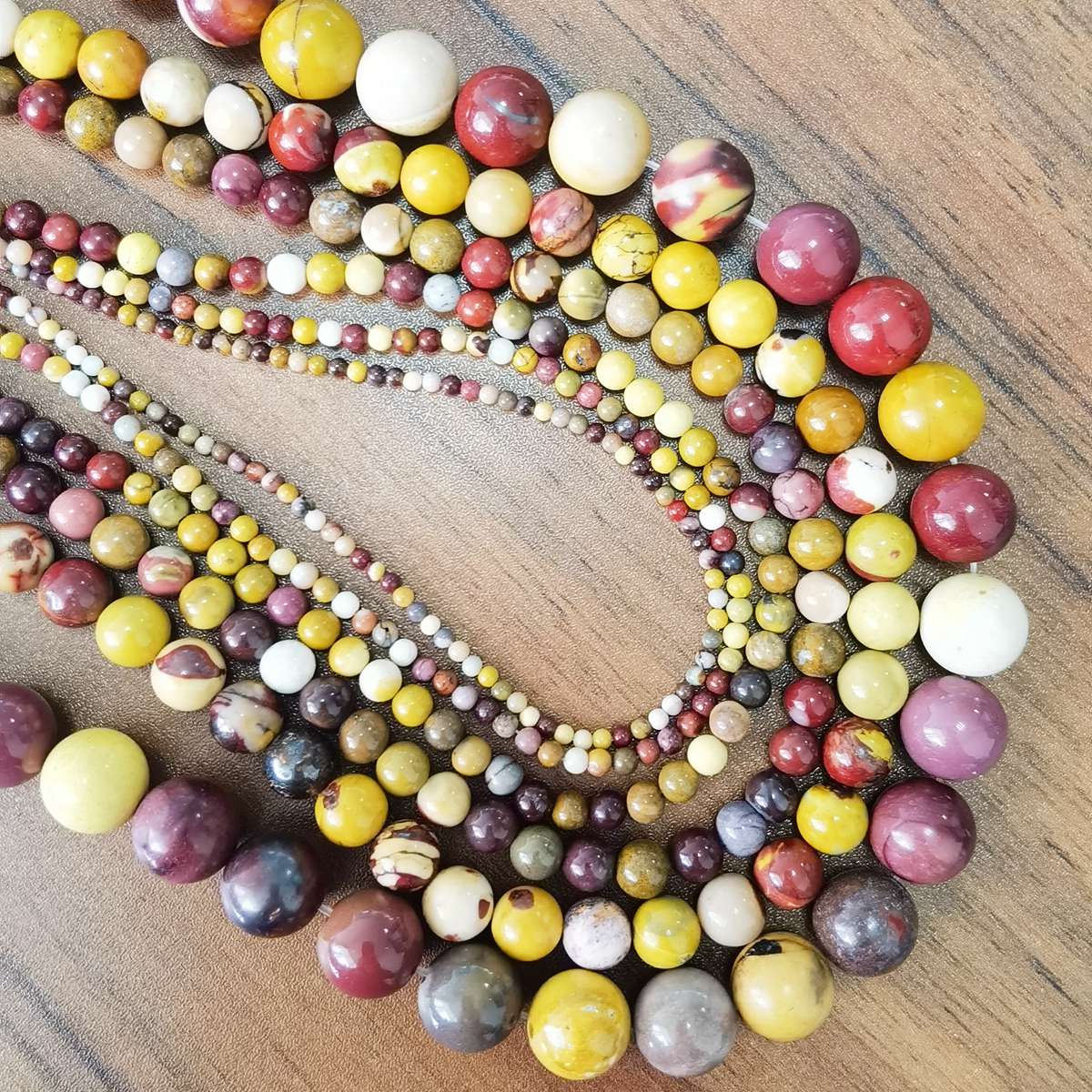 Loose Natural Mookaite Jasper Round Beads for DIY Making Jewelry 2/3/4/6/8/10/12mm 1Strands