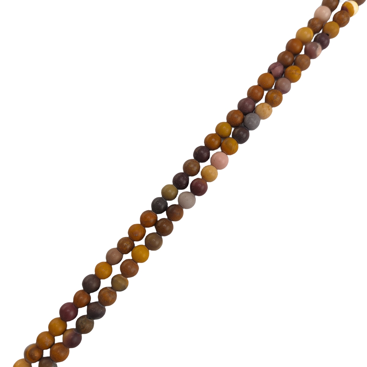 Matte Mookaite Jasper Round Beads for DIY Making Jewelry 4/6/8/10/12mm 1Strands Loose Natural Gemstone