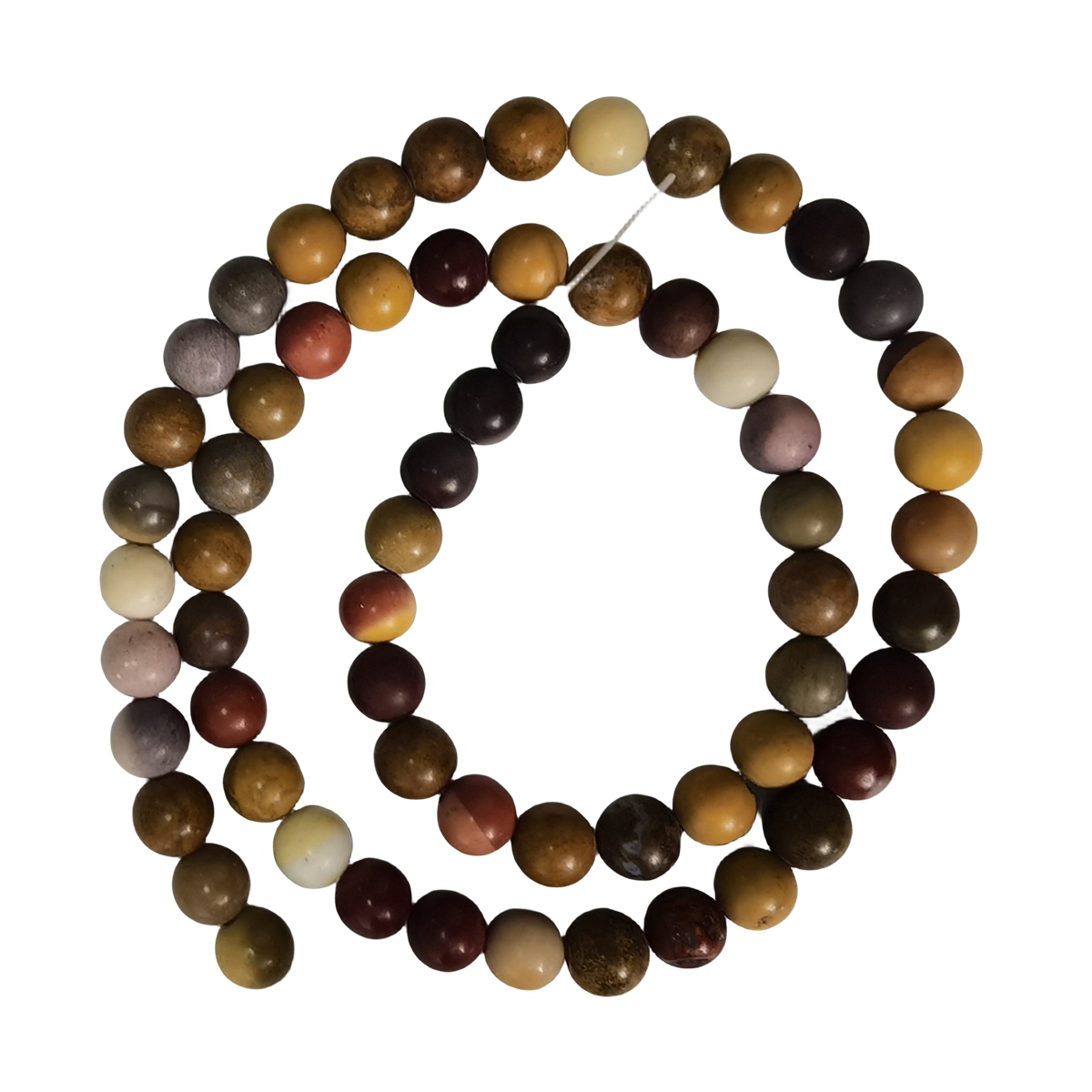 Matte Mookaite Jasper Round Beads for DIY Making Jewelry 4/6/8/10/12mm 1Strands Loose Natural Gemstone