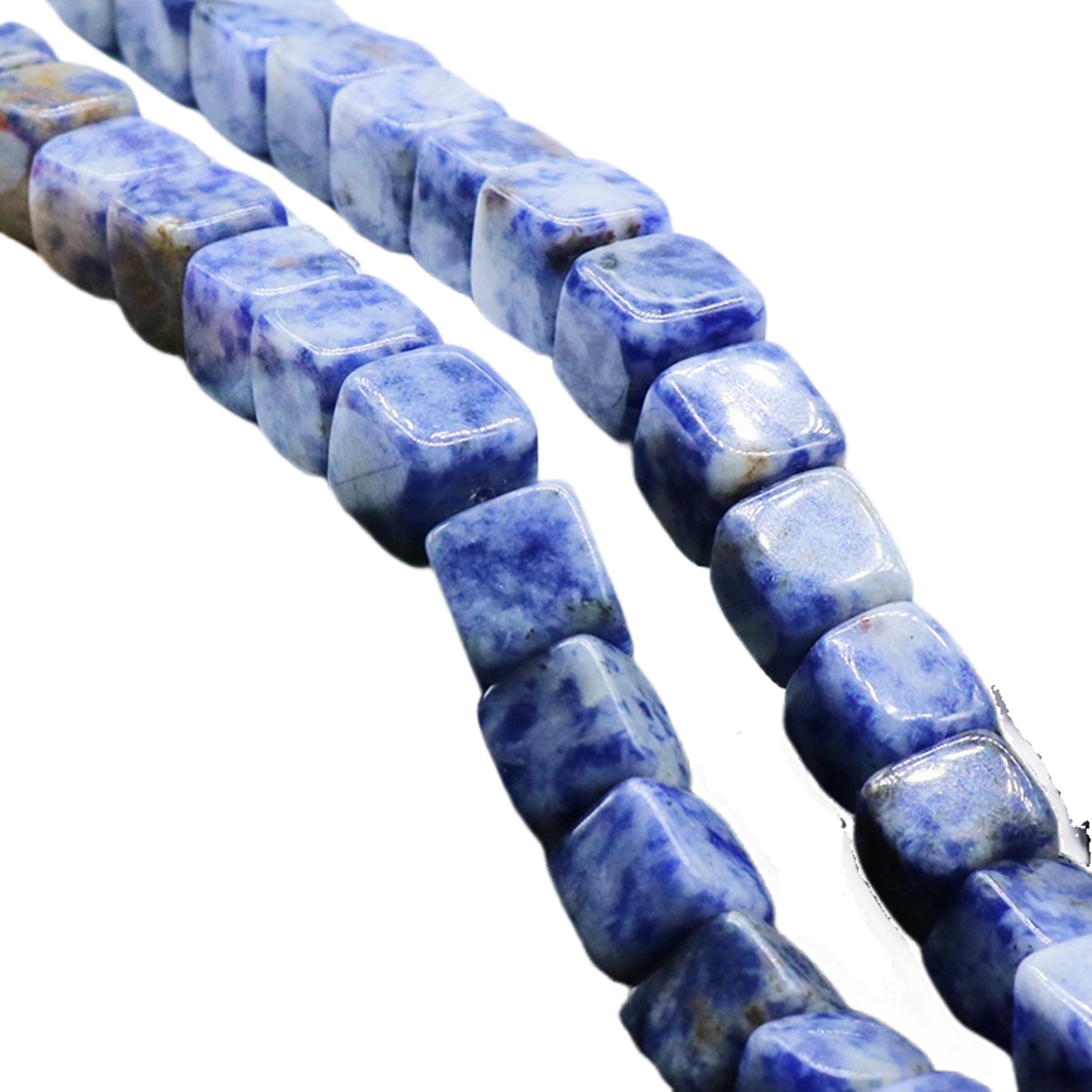 10X10MM Loose Natural Gemstone Cube Beads for Making Jewelry (Approx 38PCS/Strand)