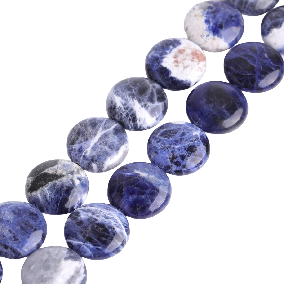 D20X6MM Gemstone Coin Beads for Making Jewelry Natural Stone & Crystal Donut