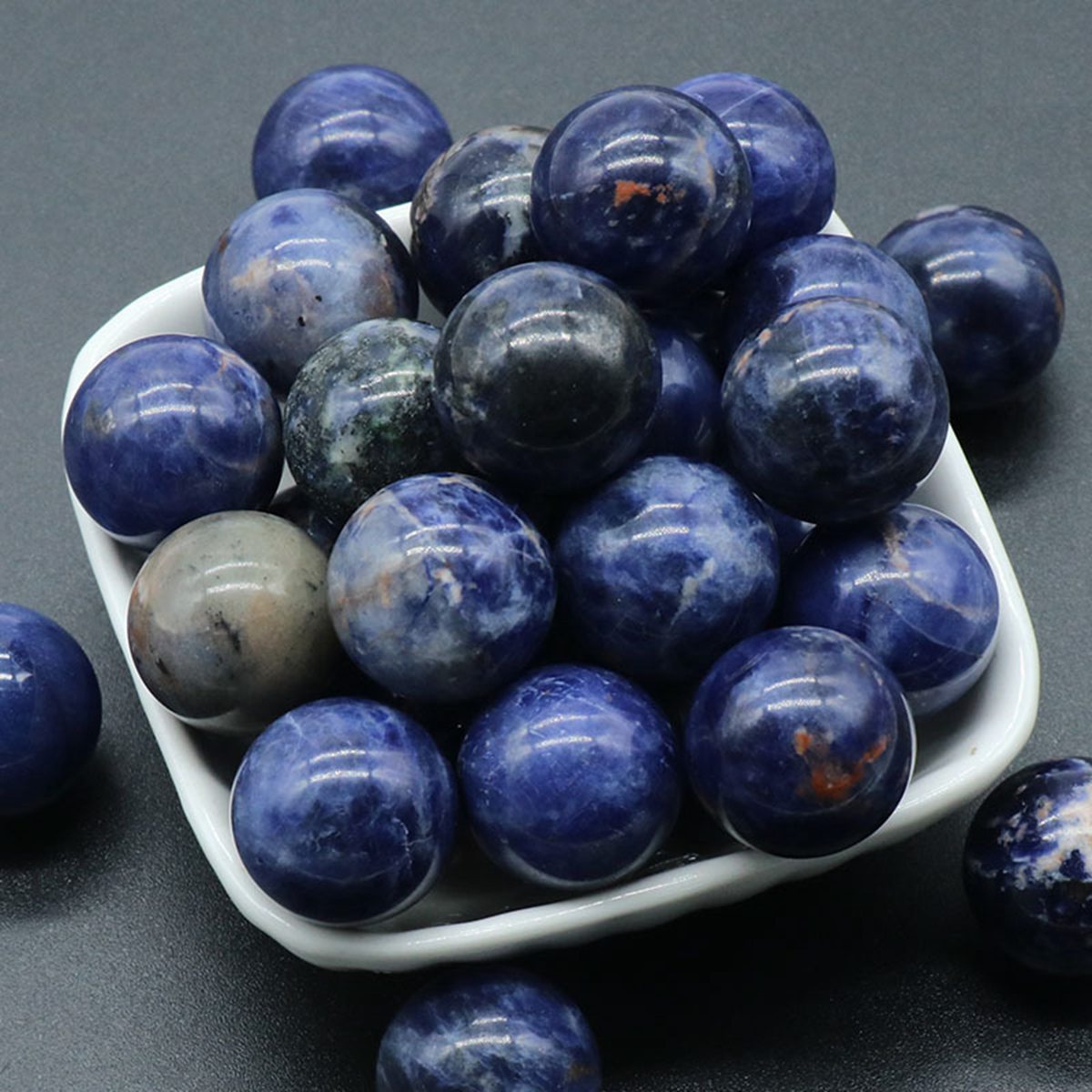 20mm Natural Gemstone Polished Sphere Healing Crystal Rocks Ball Mineral Collection Decoration Kit