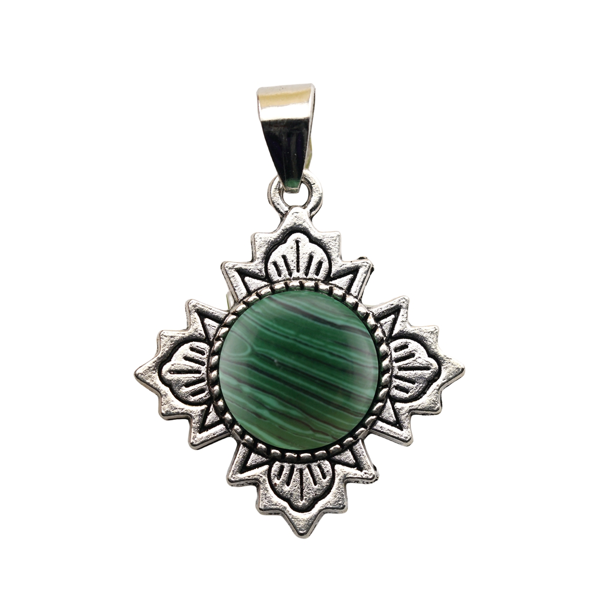 Silver  Four Leaf Clover Gemstone Pendant for Jewelry Making Necklace Earrings 12MM Stone & Crystal Cabs 