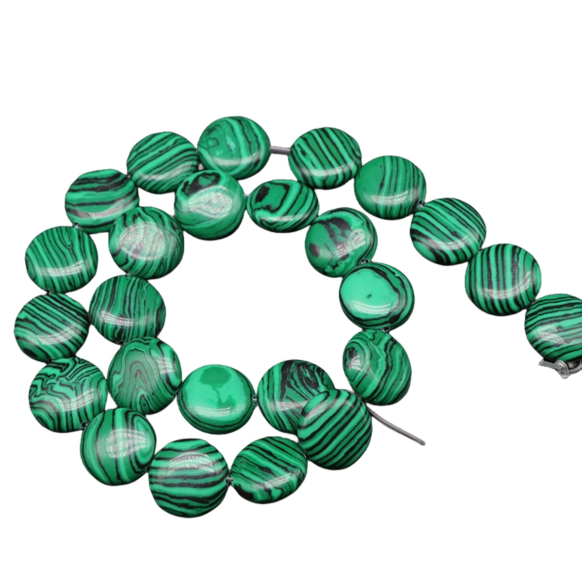 D16X6MM Gemstone Coin Beads for Making Jewelry Natural Stone & Crystal Donut