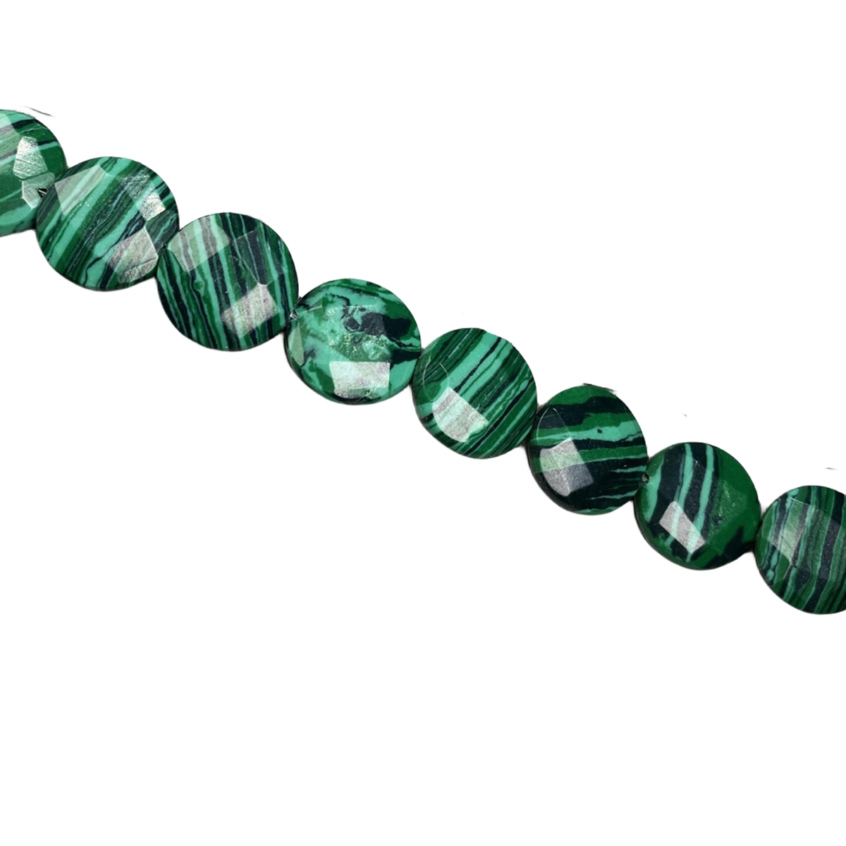 D16X6MM Faceted Round Coin Gemstone Beads for Making Jewelry Natural Stone & Crystal Donut