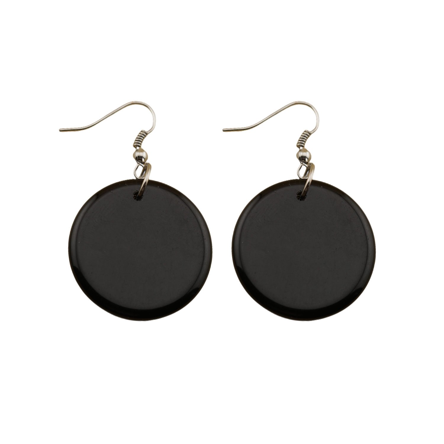 Gemstone Disc Dangle Earrings for Women Healing Chakra Crystal Lucky Circle Donut Coin SE1453S