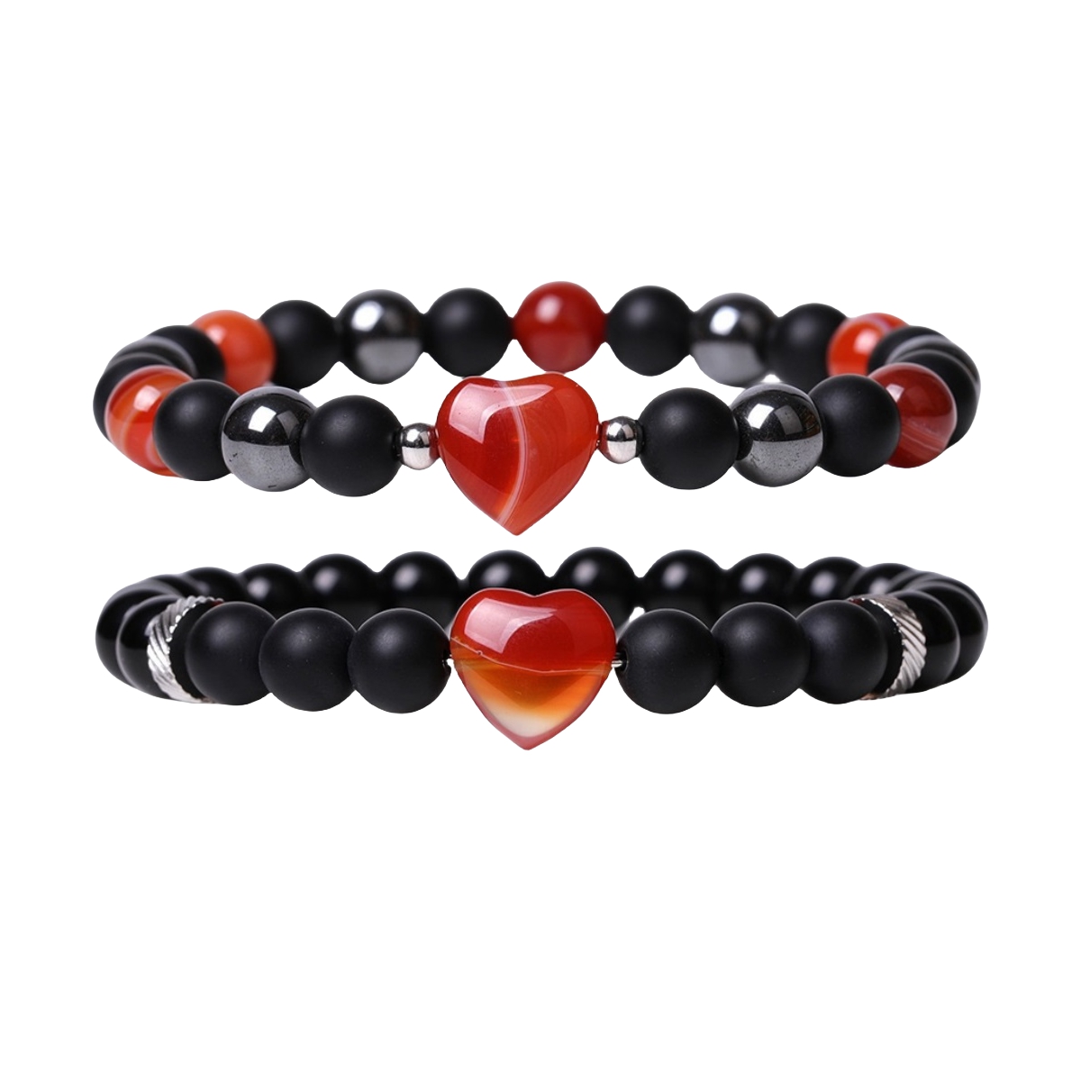 Love Heart Gemstone Couple Bracelets for you her