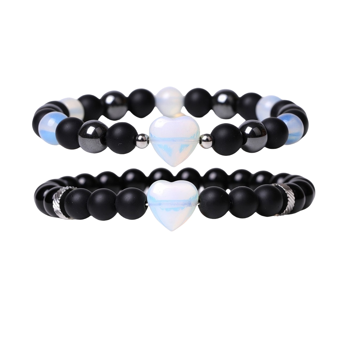 Love Heart Gemstone Couple Bracelets for you her