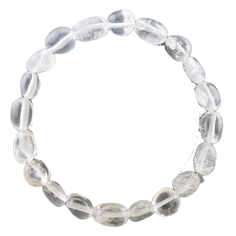 Healing Crystal Bracelets for Women Men Irregular Tumbled Stone Beaded Stretch Bracelet Semi-precious Gemstone Beads 8-12MM