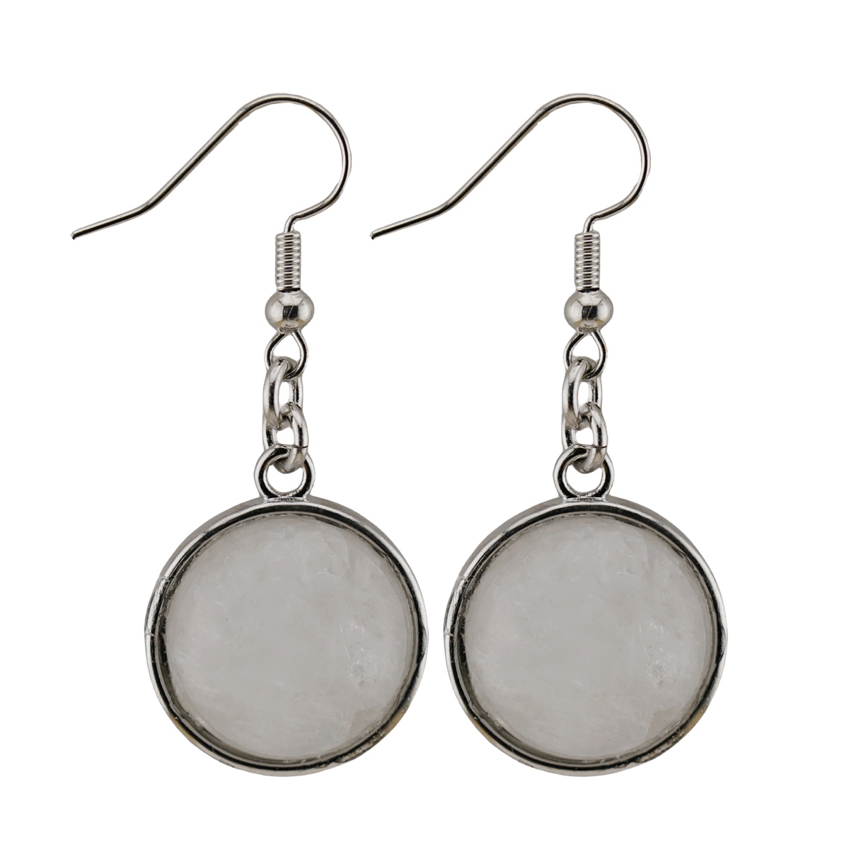 Fashion Disc Gemstone Dangle Earrings for women Girl
