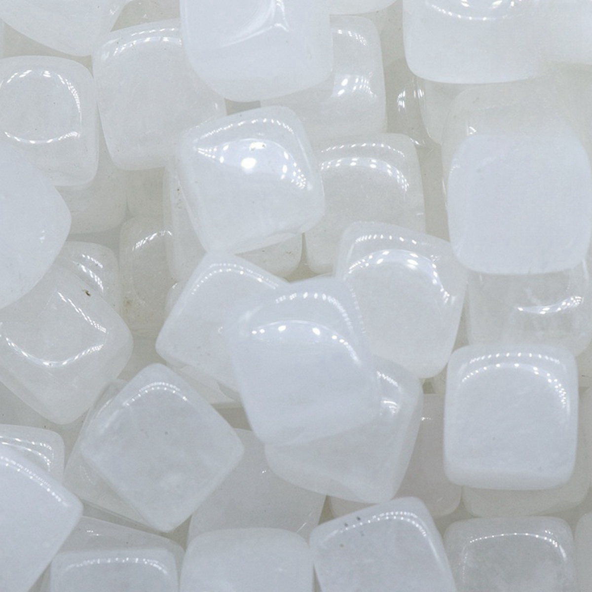 Natural Gemstone Loose Square Cube Beads Healing Power Crystal Block for Home Decor 15-18MM No hole