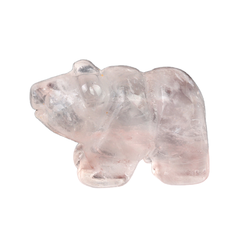 1.0Inch Handmade Craved  Gemstone Polar Bear for Home & Office Decor