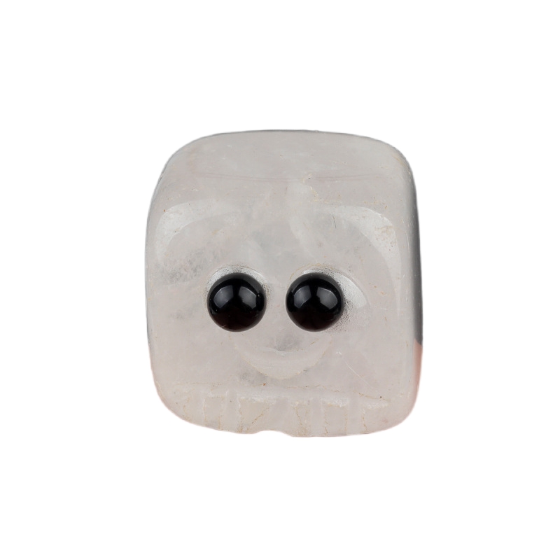 Healing Crystal 20MM Gemstones Polished Cube Square block Spirit Reiki meditation Wicca Power Balancing  Handmade Craved  "I'm here for you“ Ornaments