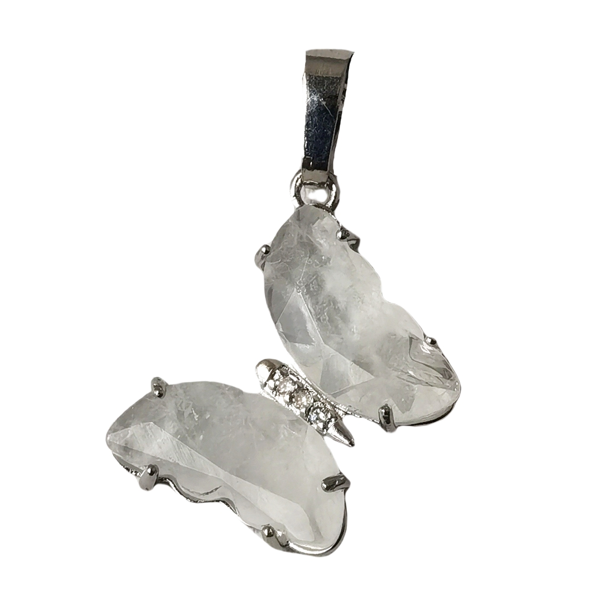 Natural Gemstone Butterfly Pendant for Making Jewelry necklace