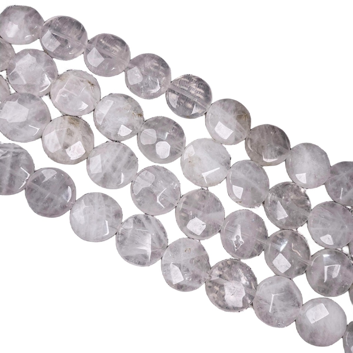 D16X6MM Faceted Round Coin Gemstone Beads for Making Jewelry Natural Stone & Crystal Donut