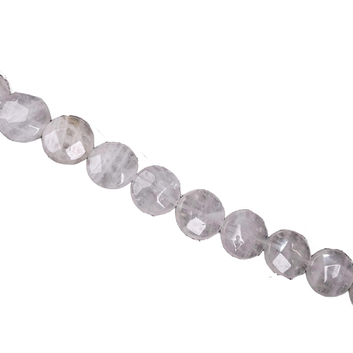 D16X6MM Faceted Round Coin Gemstone Beads for Making Jewelry Natural Stone & Crystal Donut