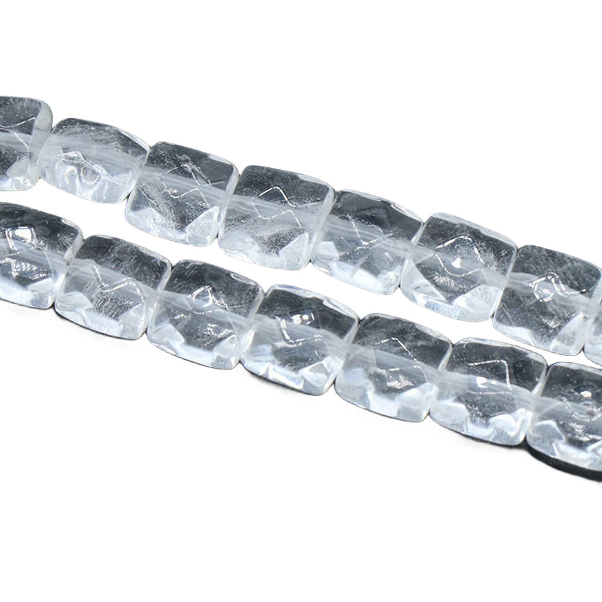 D8x8X5MM Faceted Square lice Gemstone Beads for Making Jewelry Natural Stone & Crystal Donut (Approx 50Pcs)