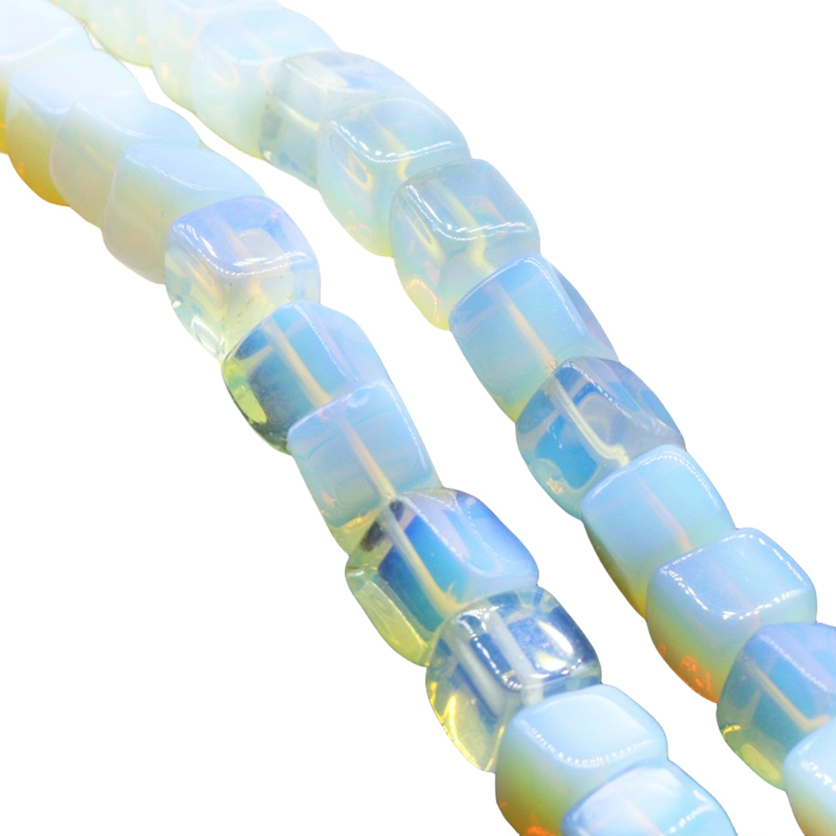 10X10MM Loose Natural Gemstone Cube Beads for Making Jewelry (Approx 38PCS/Strand)