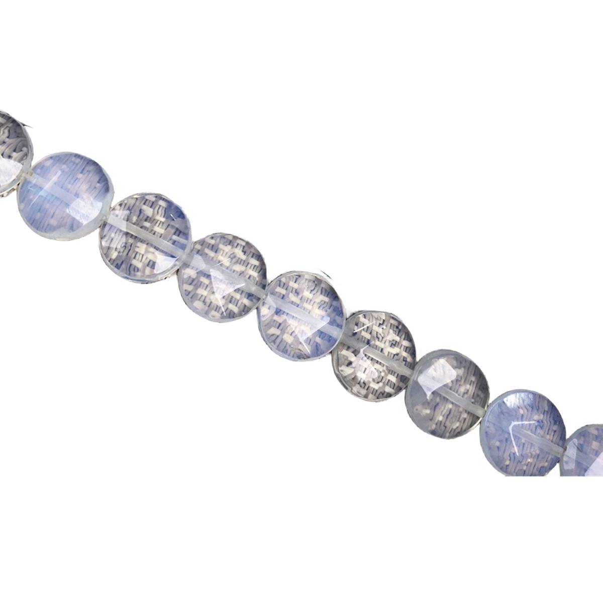 D16X6MM Faceted Round Coin Gemstone Beads for Making Jewelry Natural Stone & Crystal Donut
