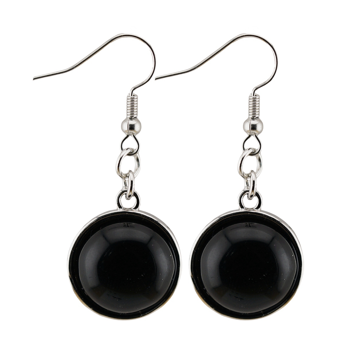Fashion Disc Gemstone Dangle Earrings for women Girl
