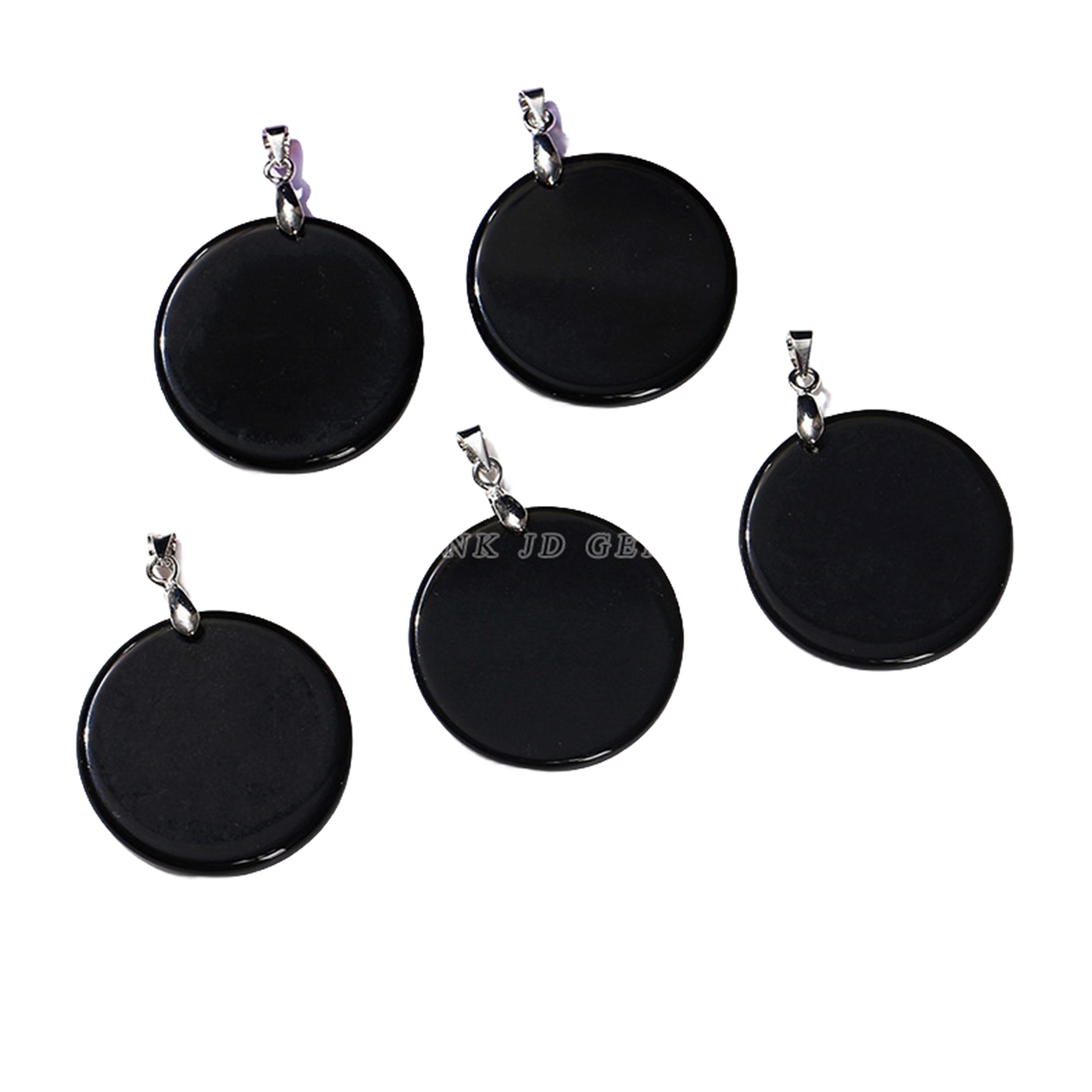 Gemstone Disc Dangle Earrings for Women Healing Chakra Crystal Lucky Circle Donut Coin SE1453S