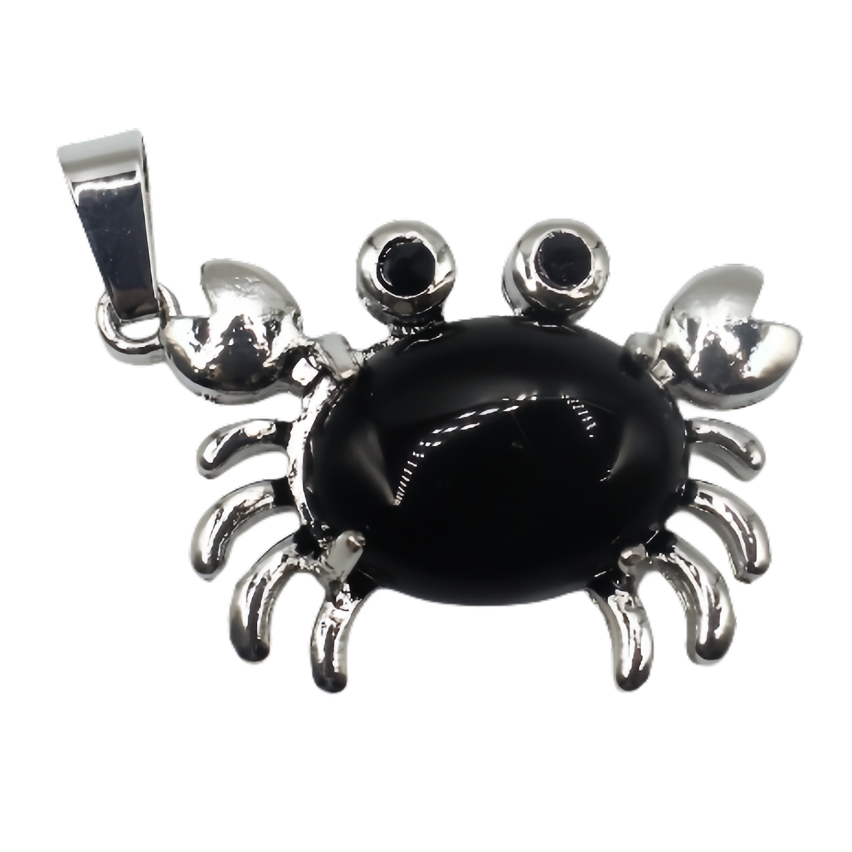 Natural Gemstone Crab Pendant Necklace for Women SN1552S Healing Crystal Protection Animal Jewelry Anniversary Birthday Valentine's Day Gift for Girlfriend Wife Mother