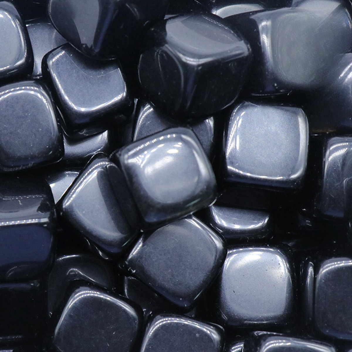 Natural Gemstone Loose Square Cube Beads Healing Power Crystal Block for Home Decor 15-18MM No hole