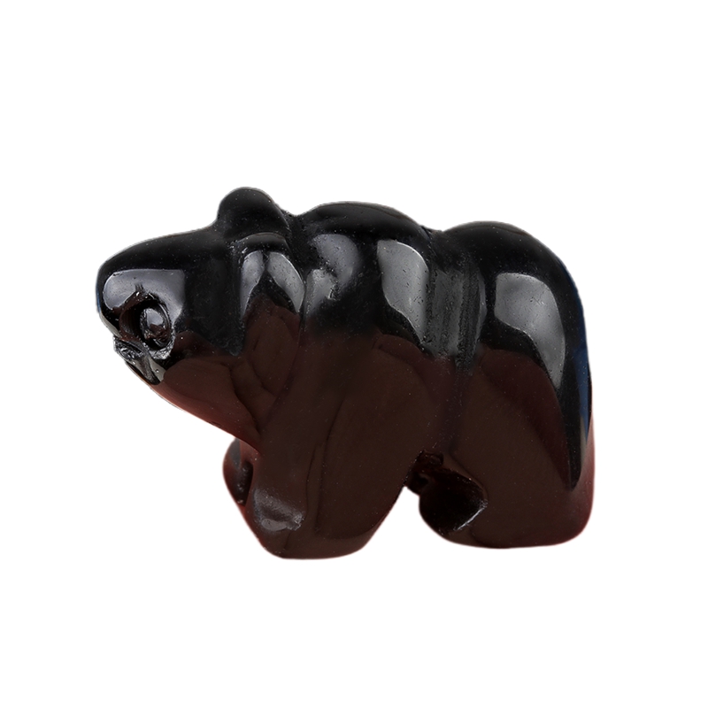 1.0Inch Handmade Craved  Gemstone Polar Bear for Home & Office Decor