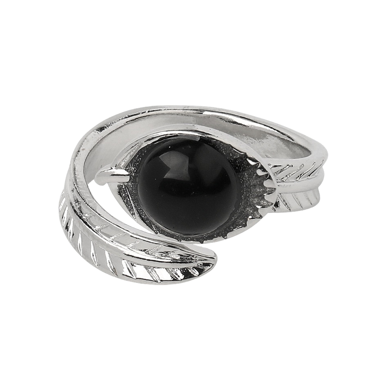 Natural Stone Rings 10MM Round Shaped Gemstone Jewelry For Women Anniversary Birthday Wedding Gift