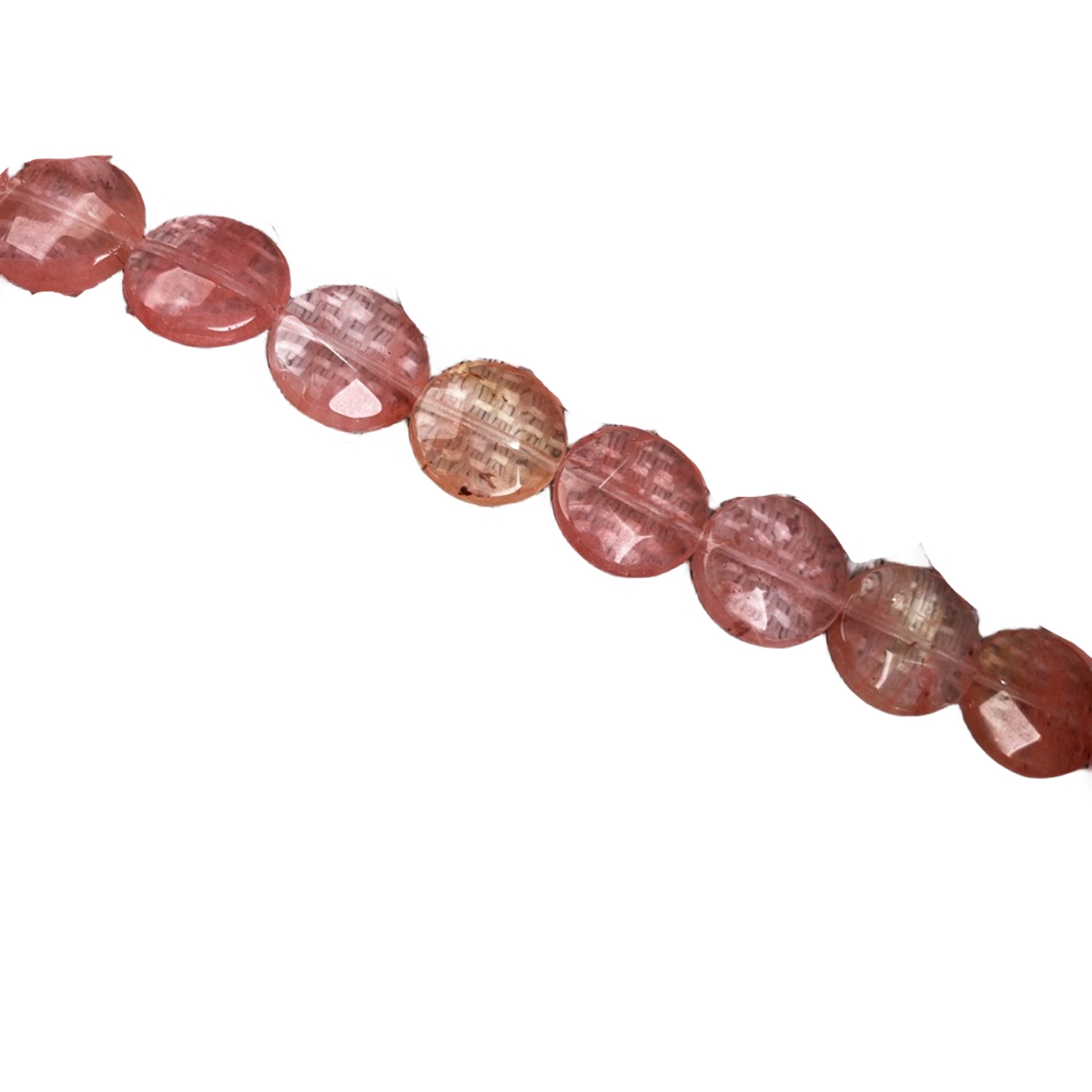 D16X6MM Faceted Round Coin Gemstone Beads for Making Jewelry Natural Stone & Crystal Donut