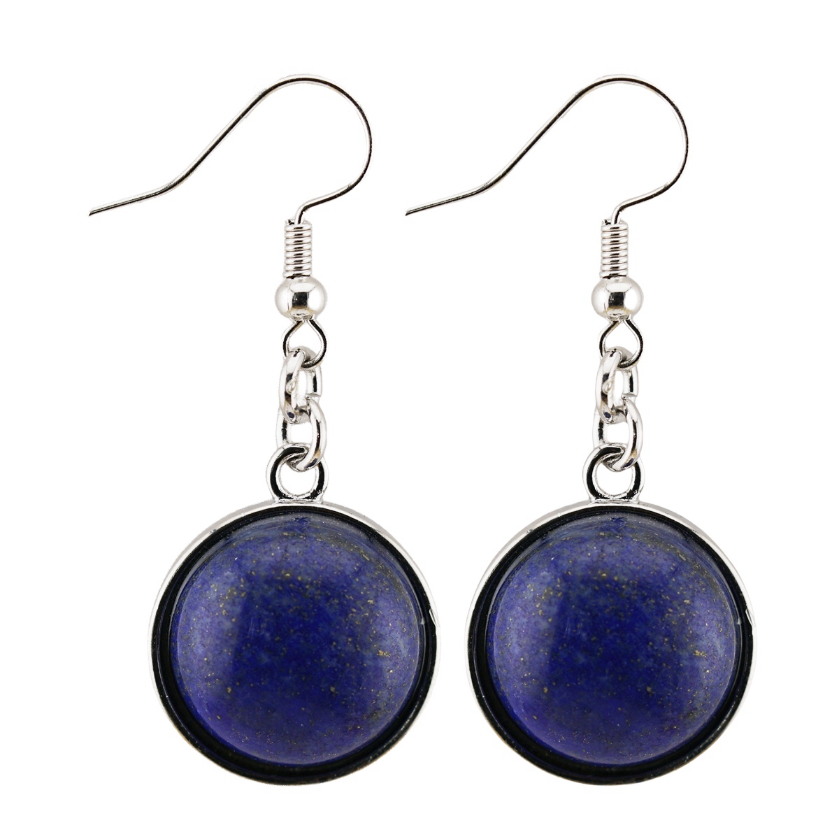 Fashion Disc Gemstone Dangle Earrings for women Girl